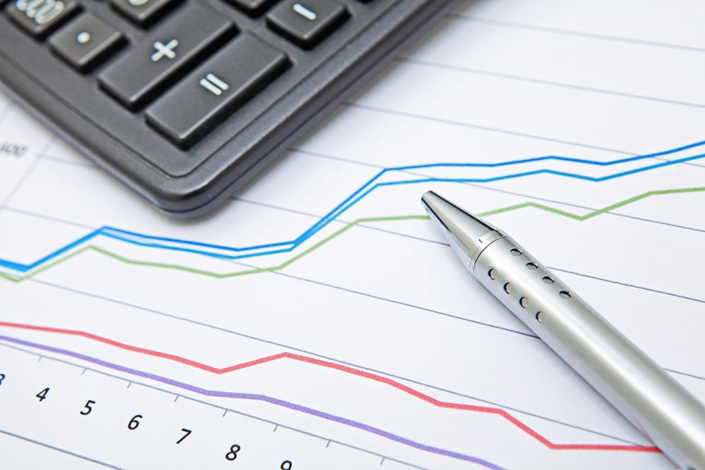 financial charts on the table Fundamental Financials