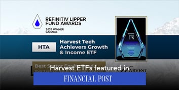 Harvest ETFs Wins 2022 Refinitiv Lipper Fund Award